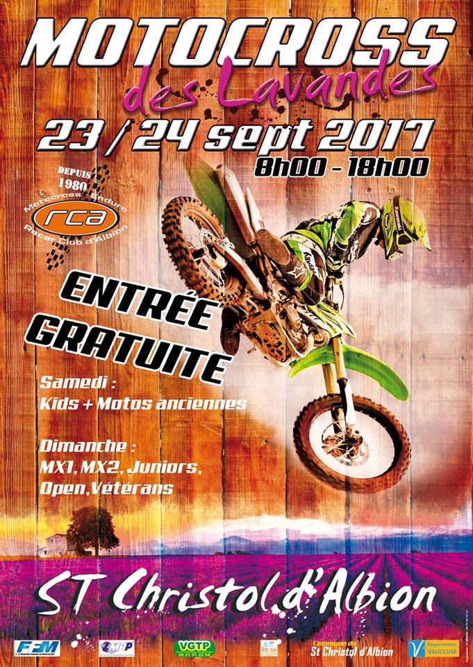 Terrain de motocross à Saint Christol d'Albion